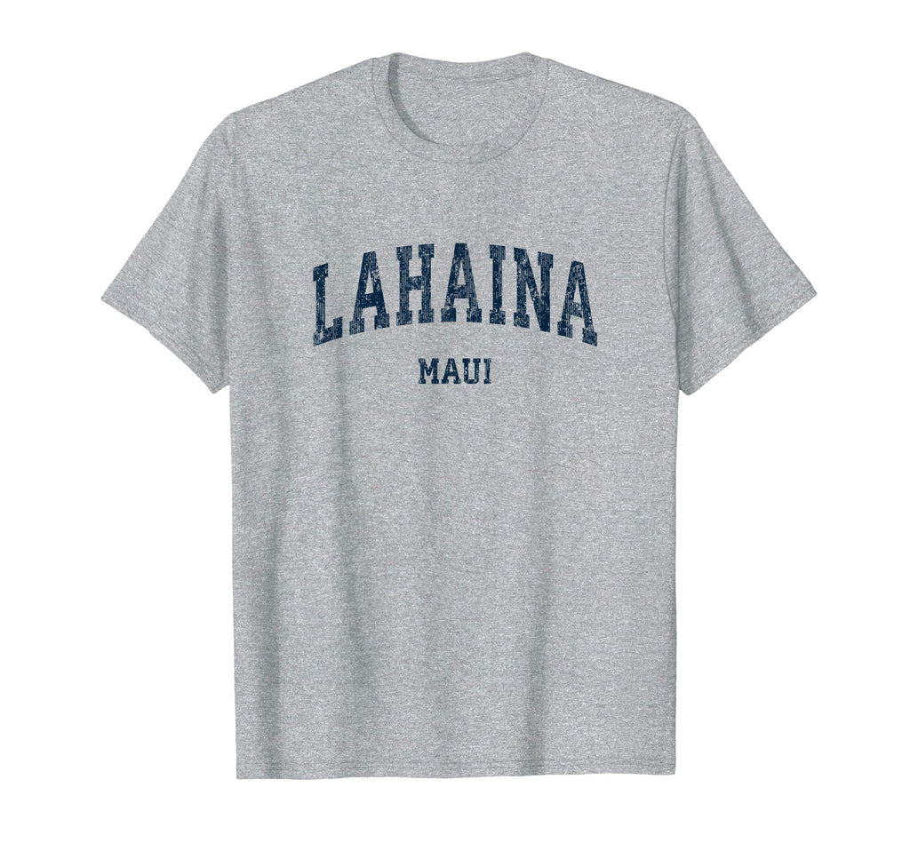Lahaina Hawaii Hi Varsity Sports Navy T-Shirt - Graphic Print for Adults - T-Shirt, Sweatshirt, Hoodie