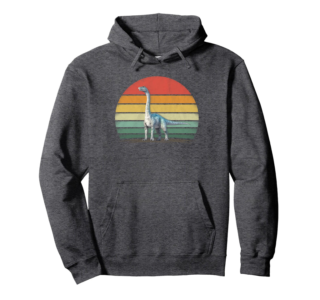 Dinosaur Distressed Brontosaurus Hoodie - Custom Art Print Unisex - T-Shirt, Sweatshirt, Hoodie