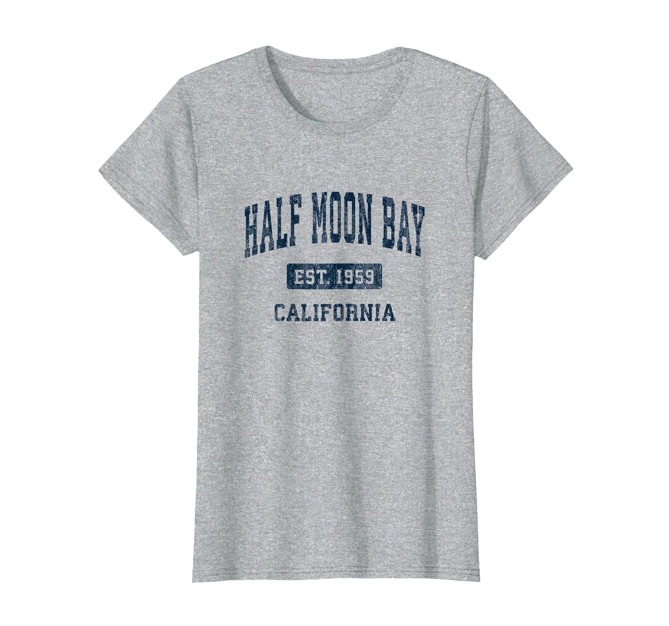 Half Moon Bay California Ca Athletic T-Shirt - Fun Novelty Design Unisex - T-Shirt, Sweatshirt, Hoodie