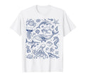 Ocean Life Sea Aesthetic Dolphin T-Shirt - Fun Novelty Design Men Women - T-Shirt, Sweatshirt, Hoodie