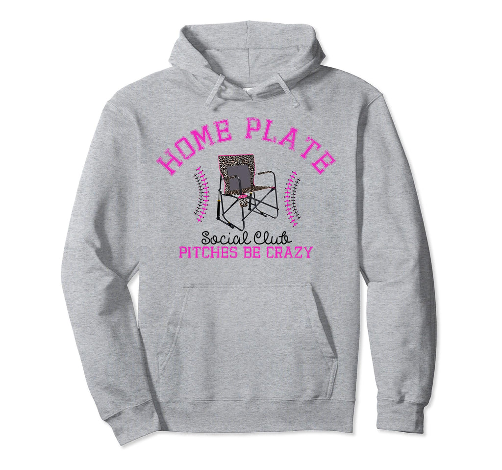 Home Plate Social Club Homeplate Baseball Hoodie - Novelty Apparel Unisex - T-Shirt, Sweatshirt, Hoodie
