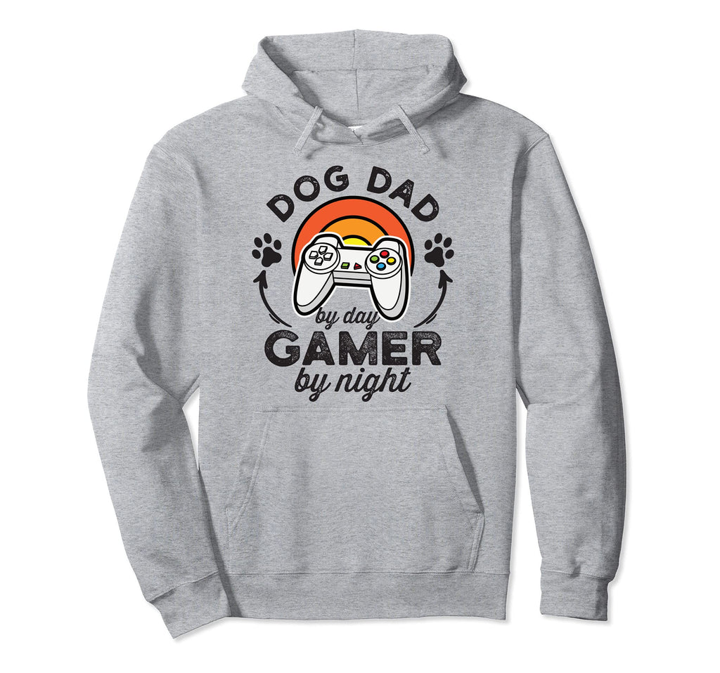Dog Dad Day Gamer Night Hoodie - Trendy Graphic Unisex - T-Shirt, Sweatshirt, Hoodie