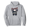American Baseball Mom Mama Hoodie - Aesthetic Graphic for Adults - T-Shirt, Sweatshirt, Hoodie