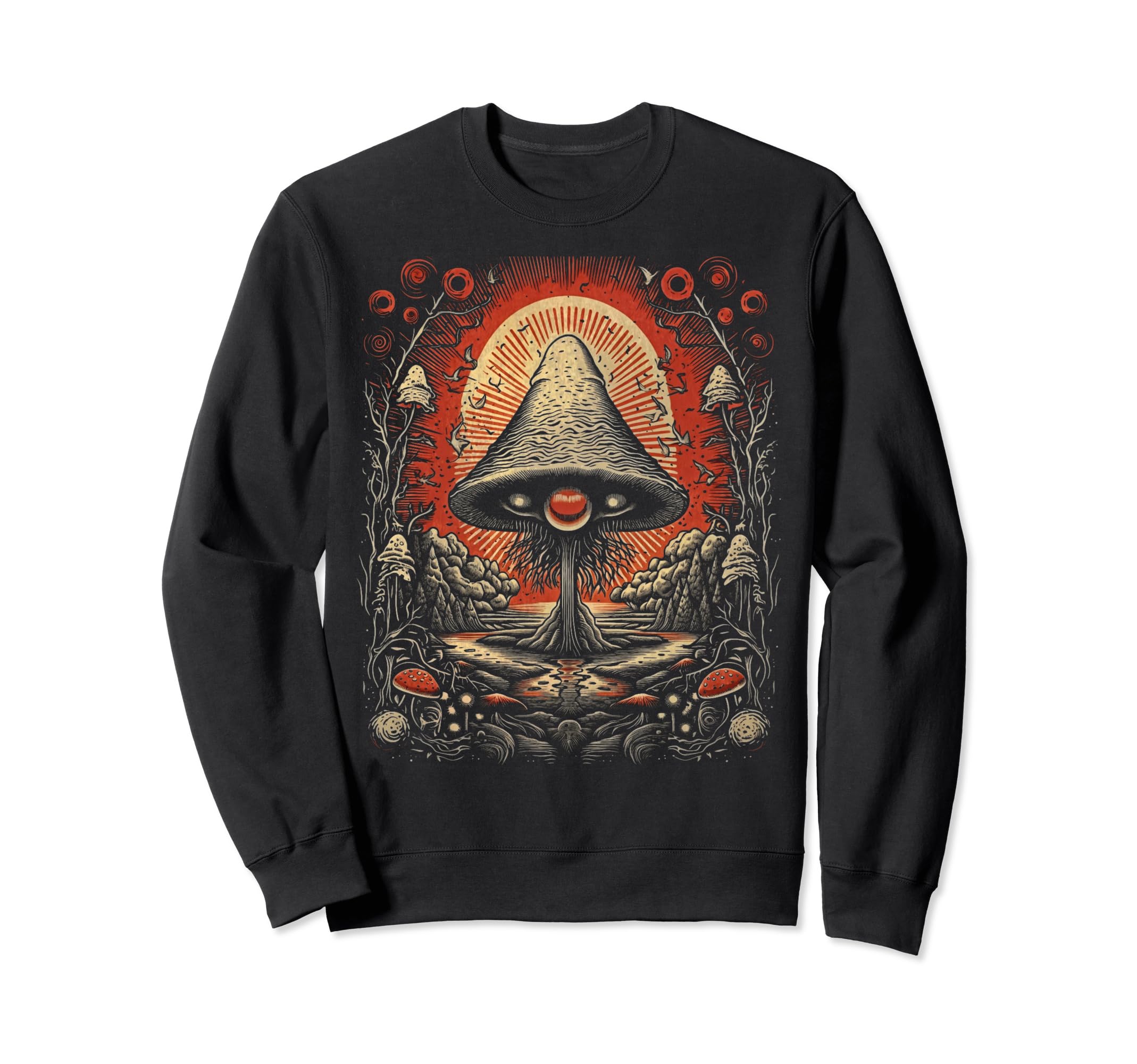 Grunge Mushroom Goth Fungi 73 Sweatshirt - Streetwear Style Unisex - T-Shirt, Sweatshirt, Hoodie