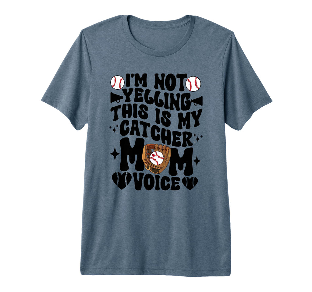 Catcher Mom Voice Baseball Catcher Mom T-Shirt - Trendy Graphic Unisex - T-Shirt, Sweatshirt, Hoodie