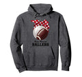 Busy Raising Ballers Volleyball Football Hoodie - Custom Art Print Unisex - T-Shirt, Sweatshirt, Hoodie