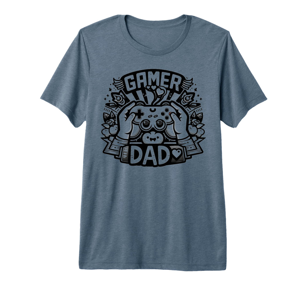 Gamer Dad Game Controller Gaming T-Shirt - Fun Novelty Design Men Women - T-Shirt, Sweatshirt, Hoodie