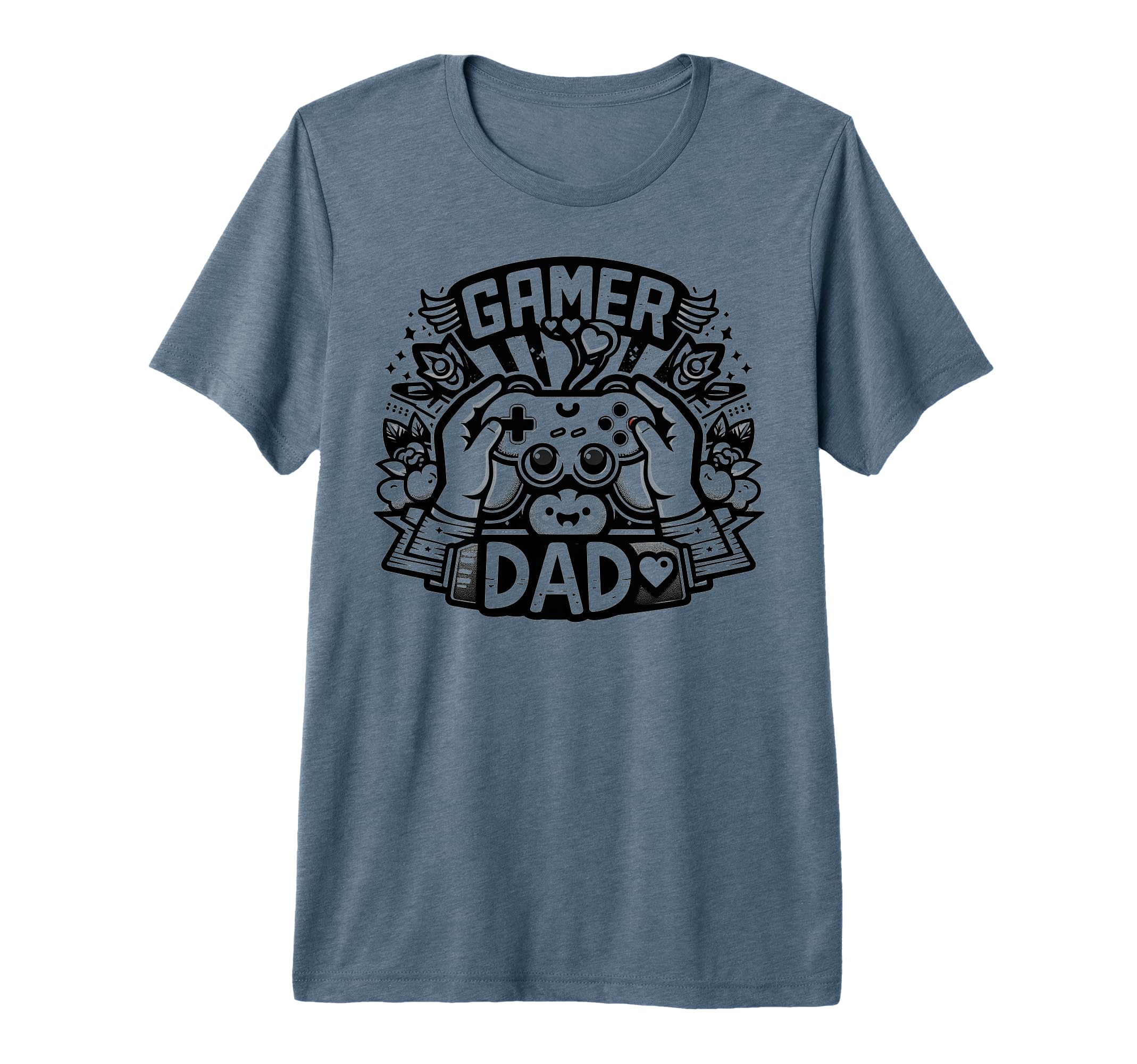 Gamer Dad Game Controller Gaming T-Shirt - Fun Novelty Design Men Women - T-Shirt, Sweatshirt, Hoodie