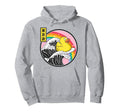 Rubber Duck Surfing Kanagawa Wave Hoodie - Minimalist Print for Adults - T-Shirt, Sweatshirt, Hoodie