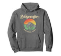 Yosemite National Park Sixties Vibe Half Dome Hoodie - Graphic Print Unisex - T-Shirt, Sweatshirt, Hoodie