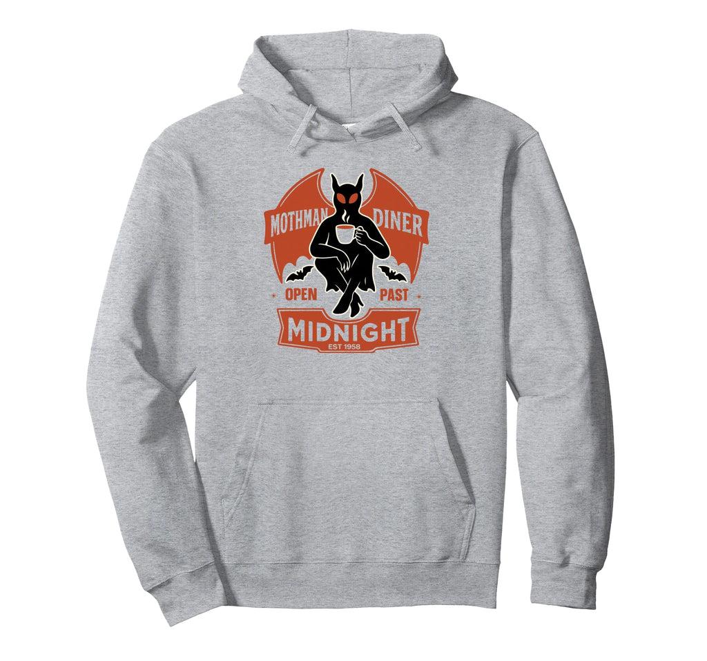 Mothman Diner Cryptid Hoodie - Custom Art Print Men Women - T-Shirt, Sweatshirt, Hoodie