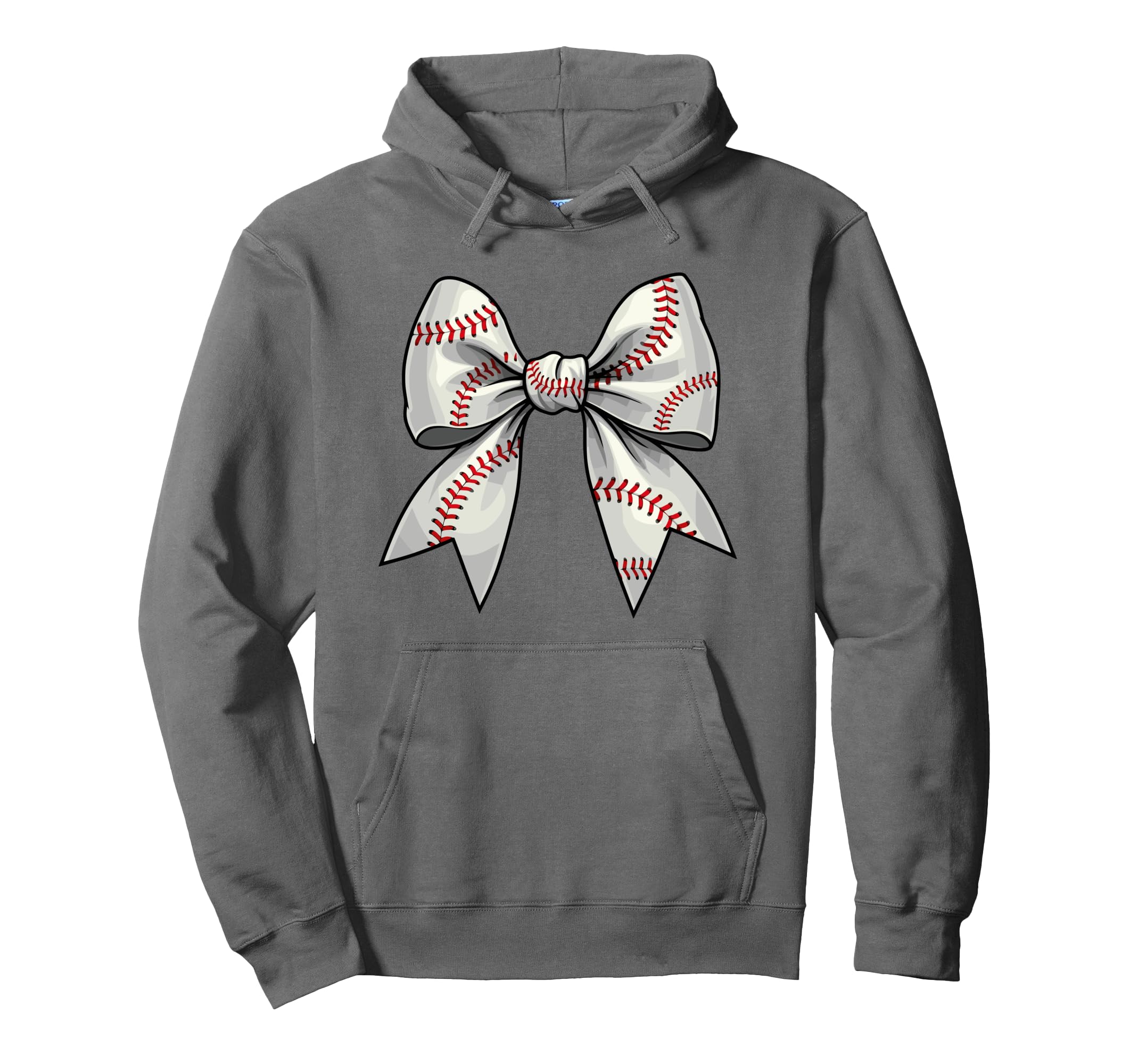 Baseball Coquette Bow Baseball Mom Ribbon Hoodie - Trendy Graphic Unisex - T-Shirt, Sweatshirt, Hoodie
