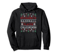 My Favorite Baseball Player Calls Me Mom Hoodie - Graphic Print Men Women - T-Shirt, Sweatshirt, Hoodie