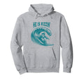He Is Rizzin Jesus Surfing Funny Easter Hoodie - Novelty Apparel Unisex - T-Shirt, Sweatshirt, Hoodie