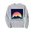 Switzerland Swiss Mountain Alps Sunset Sweatshirt - Unique Graphic Unisex - T-Shirt, Sweatshirt, Hoodie