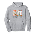 Love Always Wins Boho Floral Trendy Hoodie - Novelty Apparel for Adults - T-Shirt, Sweatshirt, Hoodie