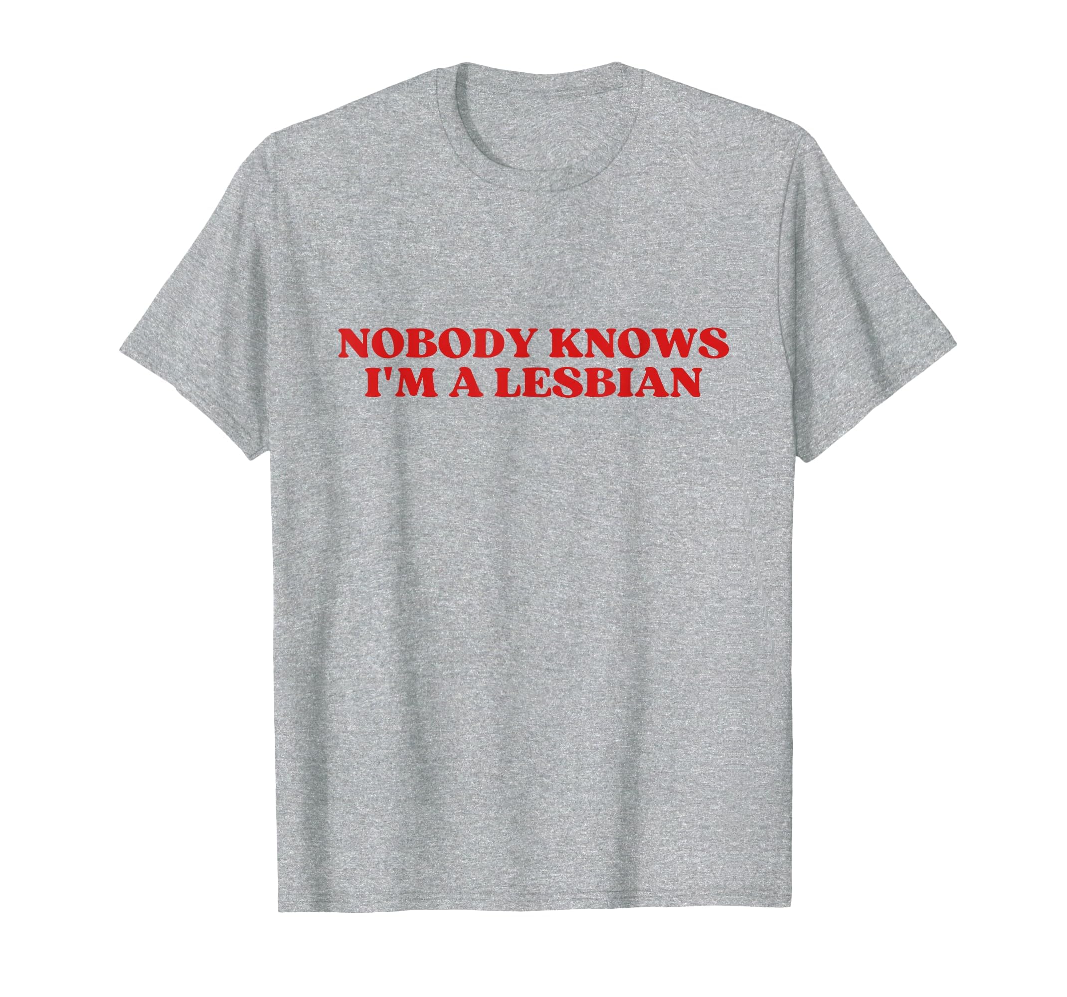 Nobody Knows Im Lesbian Y2K Aesthetic T-Shirt - Custom Art Print Men Women - T-Shirt, Sweatshirt, Hoodie