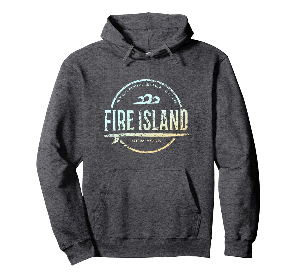 Fire Island New York Fire Island Ny Surf Hoodie - Custom Art Print Unisex - T-Shirt, Sweatshirt, Hoodie