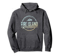 Fire Island New York Fire Island Ny Surf Hoodie - Custom Art Print Unisex - T-Shirt, Sweatshirt, Hoodie