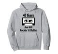45Th Wedding Anniversary 45 Years Hoodie - Custom Art Print for Adults - T-Shirt, Sweatshirt, Hoodie