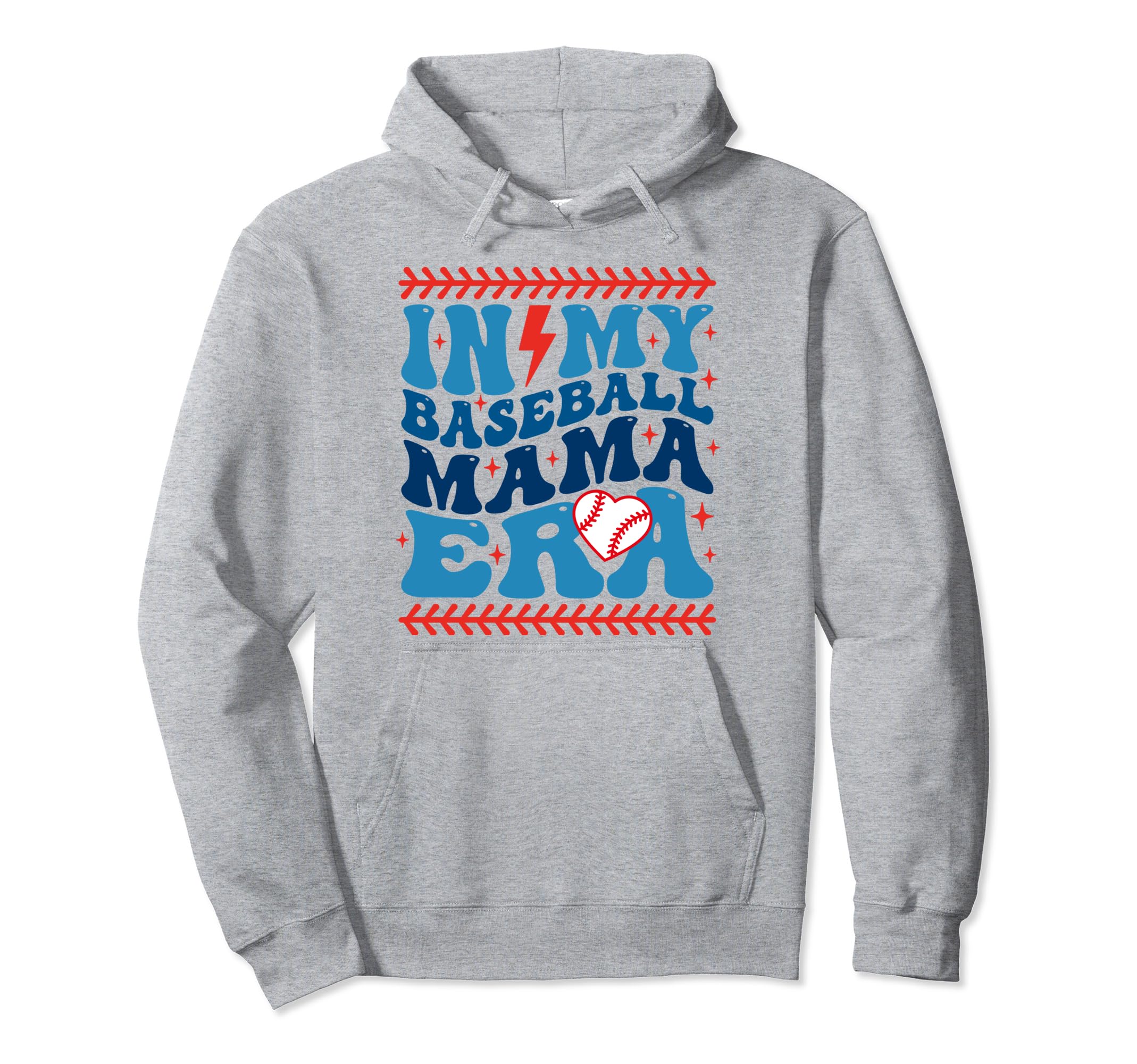 My Baseball Mama Era Groovy Baseball Hoodie - Unique Graphic for Adults - T-Shirt, Sweatshirt, Hoodie