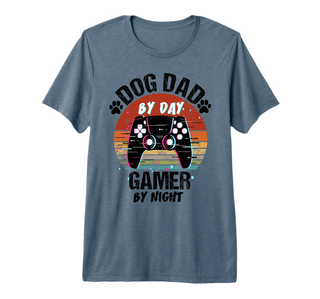 Mens Dog Dad Day Gamer Night Fathers T-Shirt - Fun Novelty Design Unisex - T-Shirt, Sweatshirt, Hoodie