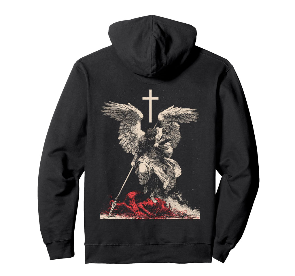 Saint Michael Archangel Streetwear Hoodie - Casual Everyday Wear Unisex - T-Shirt, Sweatshirt, Hoodie