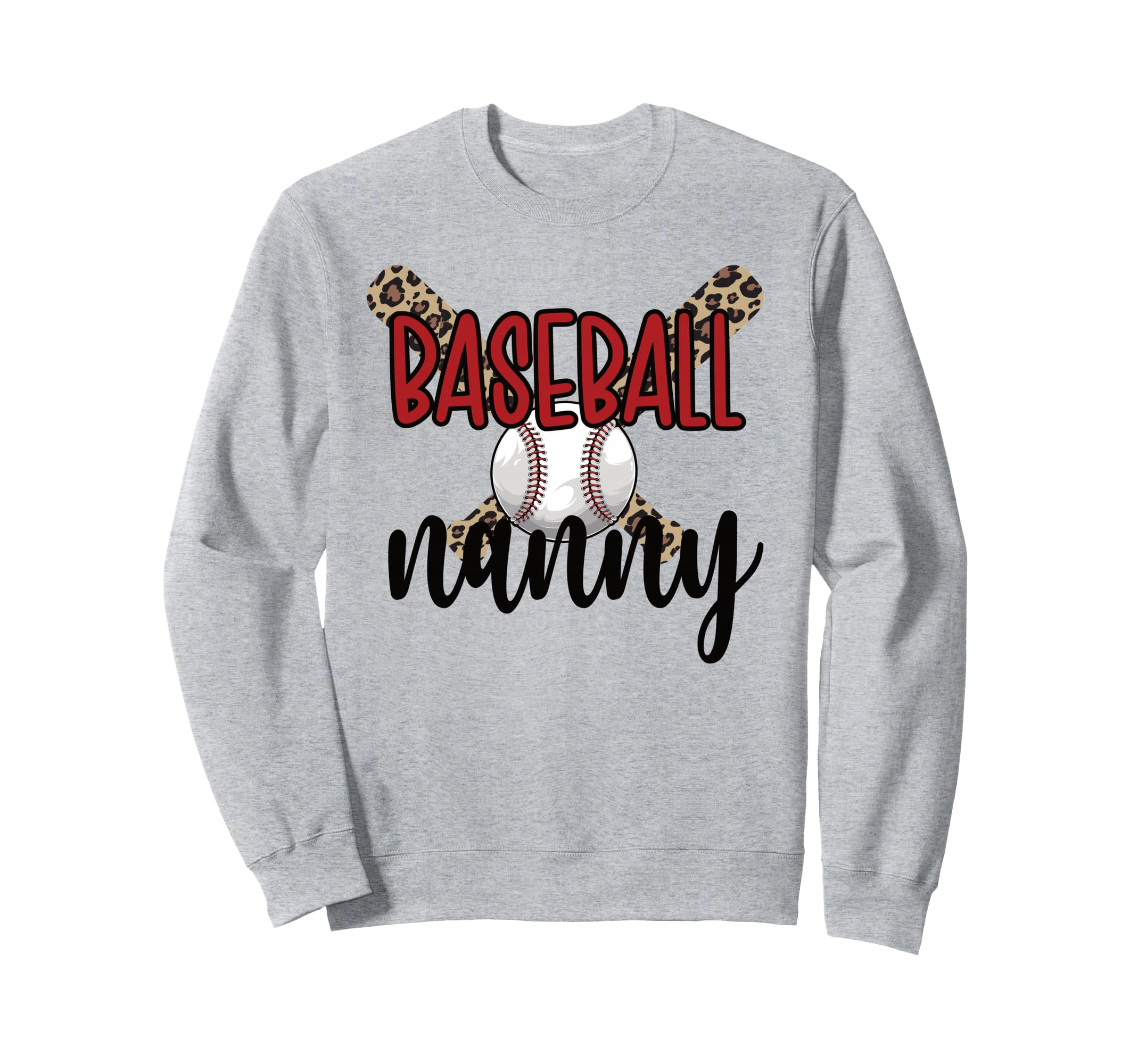 Baseball Nanny Grandma Baseball Sweatshirt - Unique Graphic Men Women - T-Shirt, Sweatshirt, Hoodie
