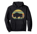 Great American Bison Buffalo Sunset Hoodie - Aesthetic Graphic Unisex - T-Shirt, Sweatshirt, Hoodie