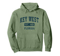 Key West Florida Fl Sports Navy Hoodie - Unique Graphic Men Women - T-Shirt, Sweatshirt, Hoodie