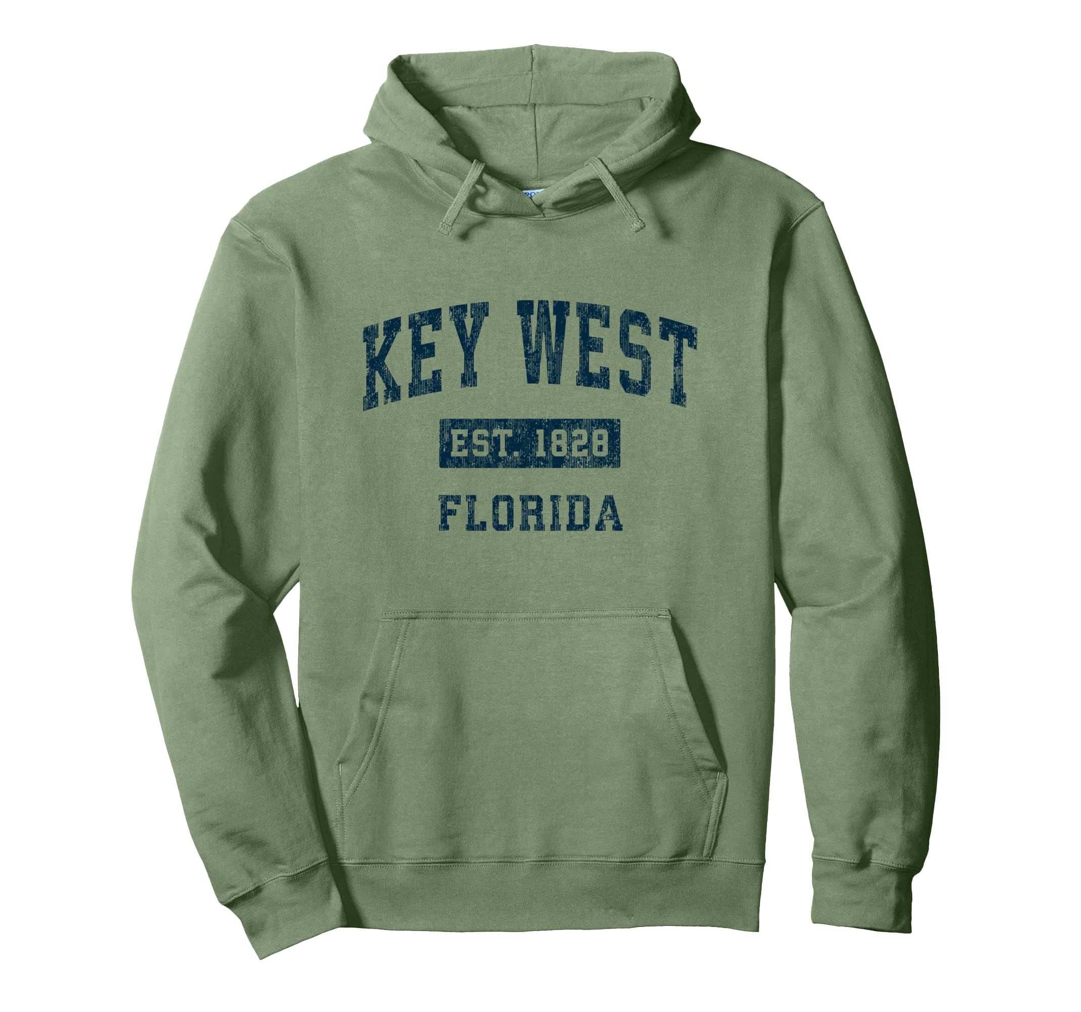 Key West Florida Fl Sports Navy Hoodie - Unique Graphic Men Women - T-Shirt, Sweatshirt, Hoodie