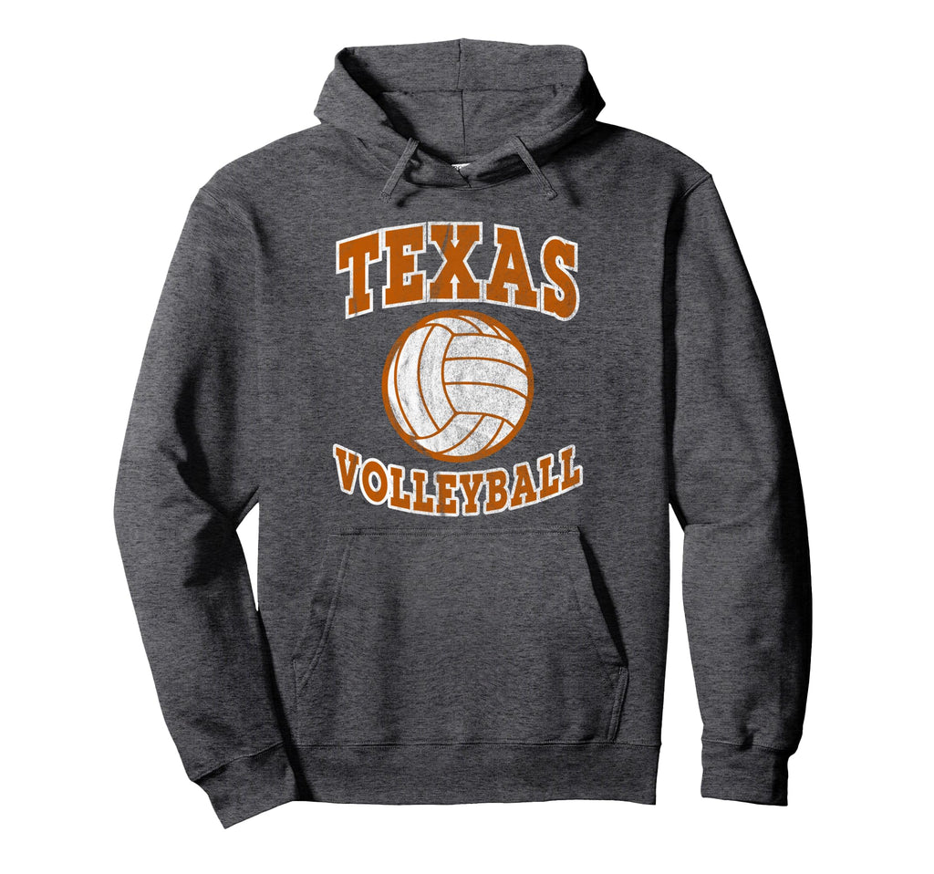 Texas Volleyball Distressed Small Hoodie - Aesthetic Graphic Men Women - T-Shirt, Sweatshirt, Hoodie