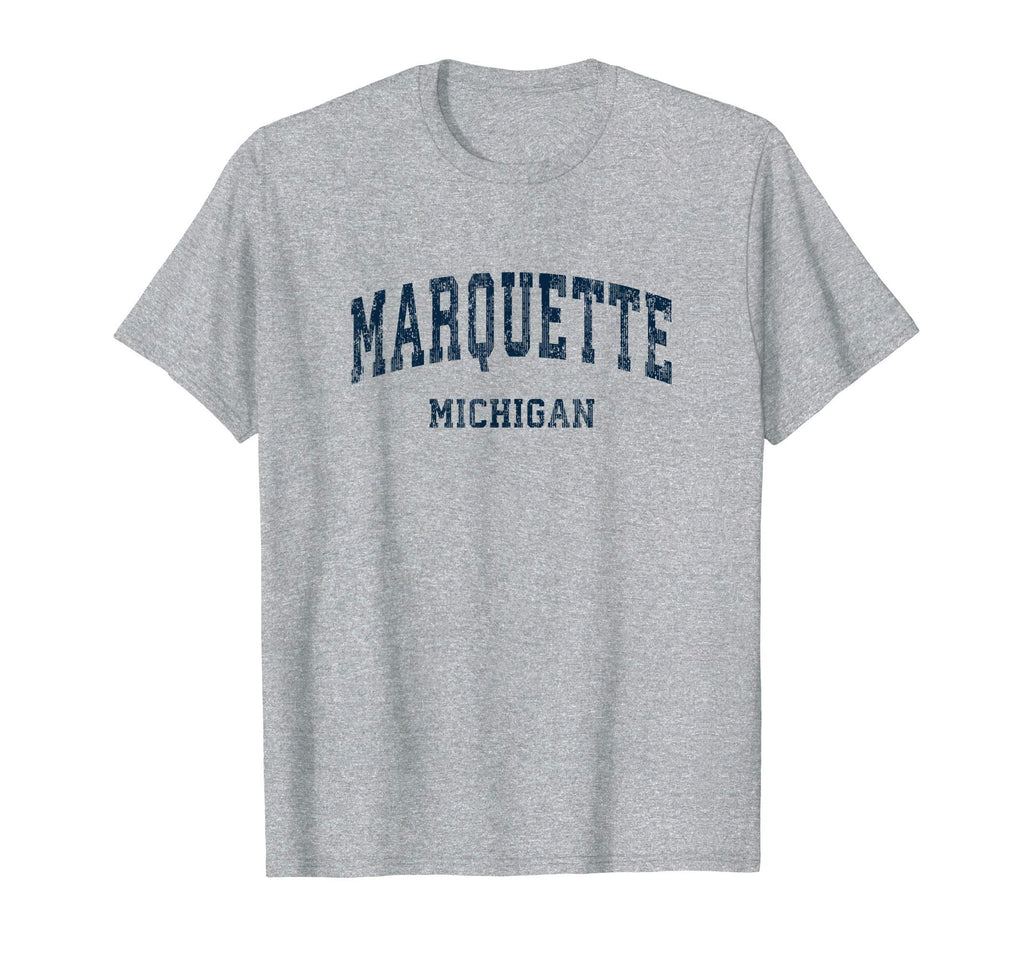 Marquette Michigan Mi Varsity Sports T-Shirt - Novelty Apparel for Adults - T-Shirt, Sweatshirt, Hoodie