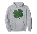 St Patricks Day Distressed Shamrock Hoodie - Unique Graphic for Adults - T-Shirt, Sweatshirt, Hoodie