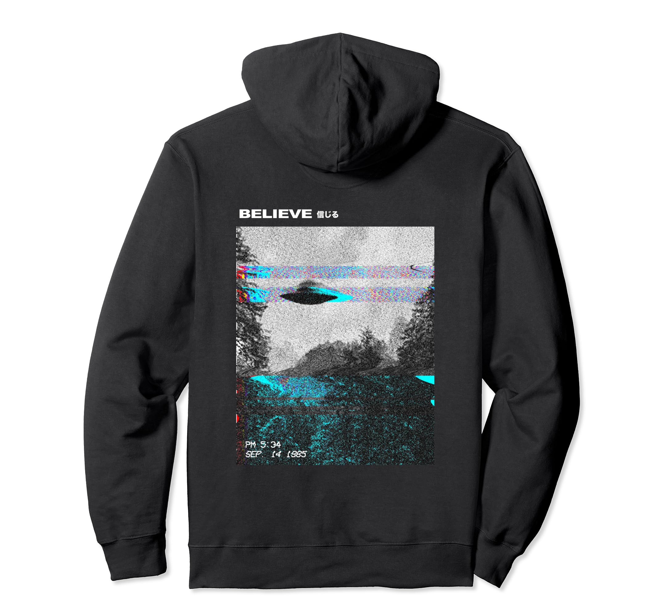 Ufo Vaporwave Aesthetic Japanese 80S Hoodie - Graphic Print Unisex - T-Shirt, Sweatshirt, Hoodie