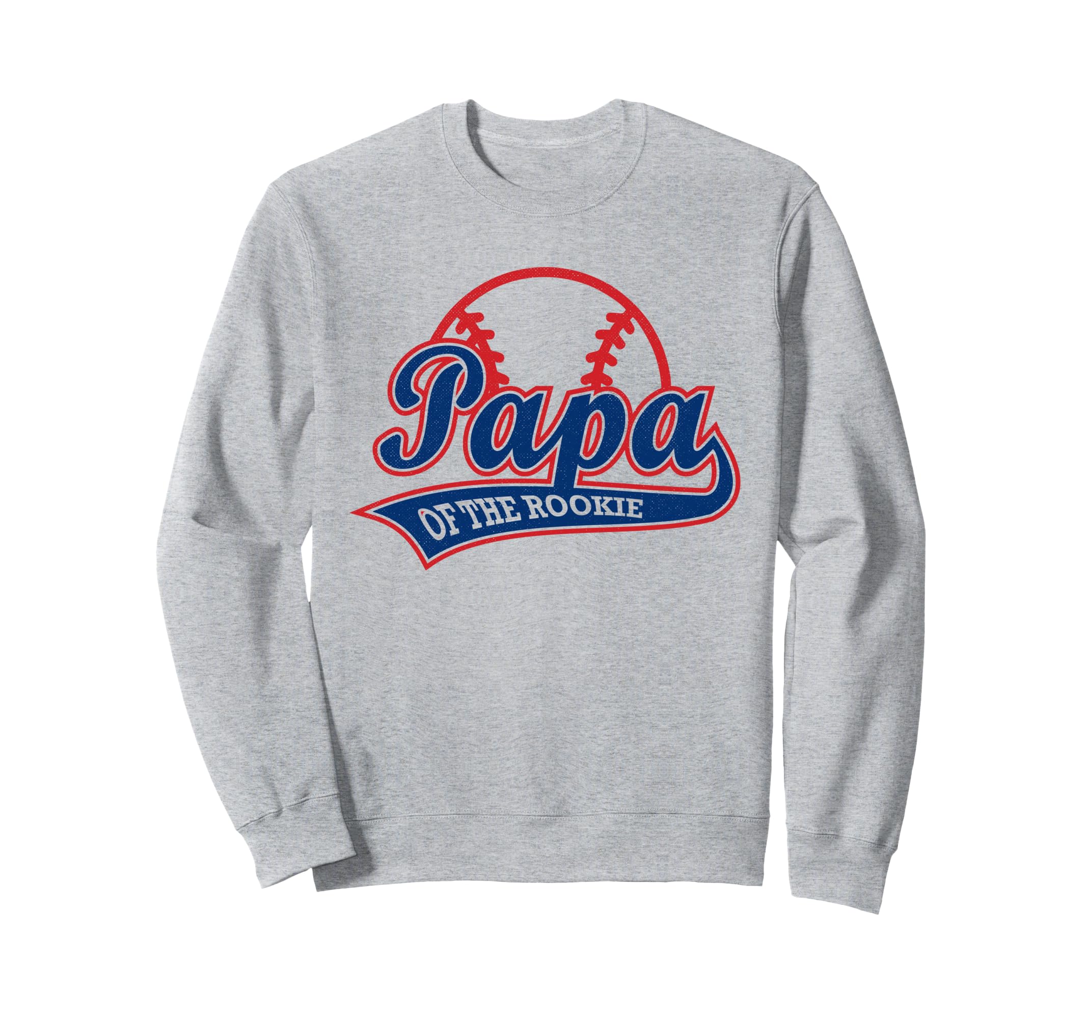 Funny Baseball Papa Rookie Sweatshirt - Minimalist Print for Adults - T-Shirt, Sweatshirt, Hoodie