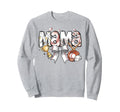 Baseball Mama Bow Trophy Softball Sweatshirt - Novelty Apparel for Adults - T-Shirt, Sweatshirt, Hoodie
