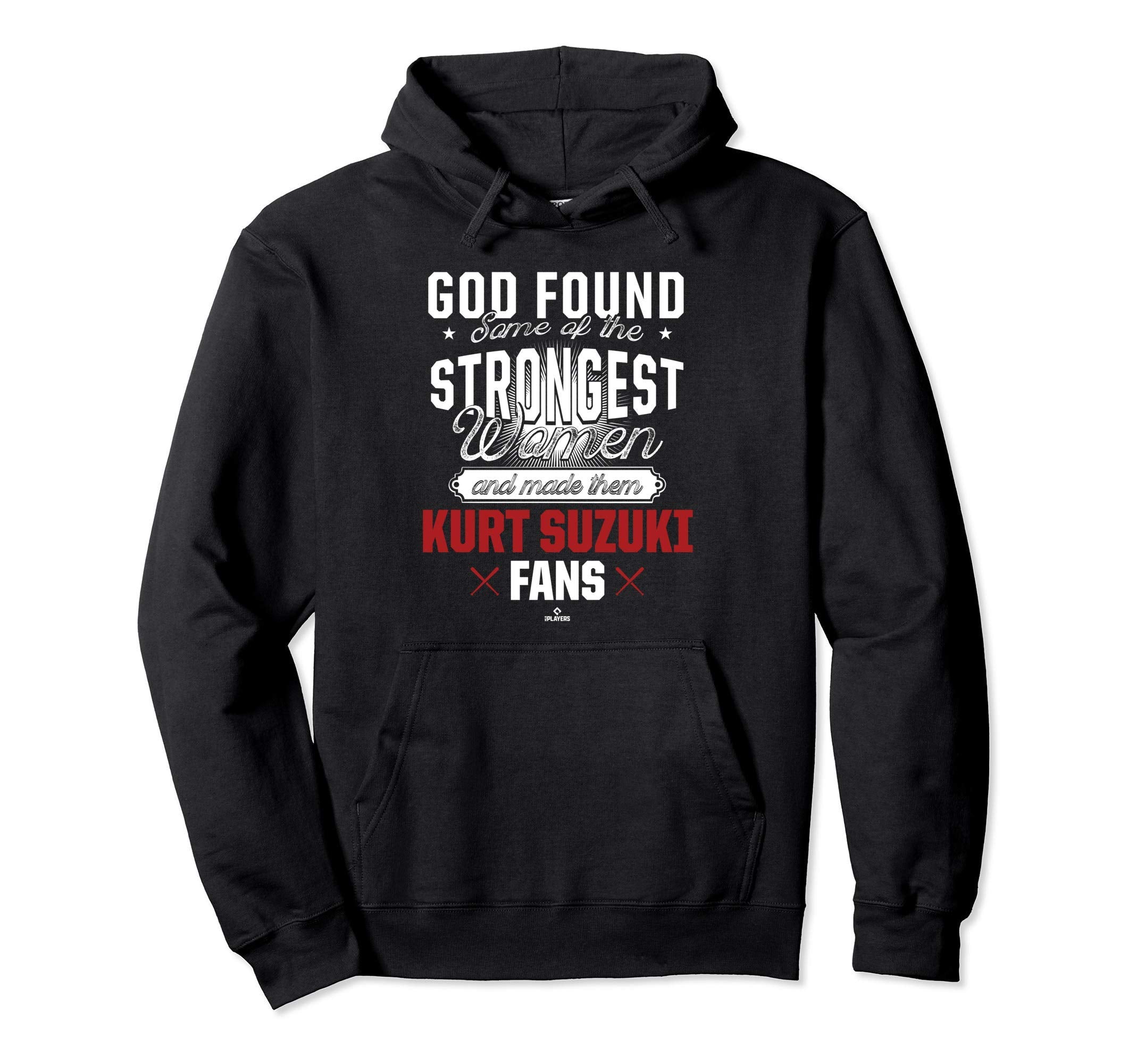 God Found Strongest Kurt Suzuki Hoodie - Minimalist Print for Adults - T-Shirt, Sweatshirt, Hoodie