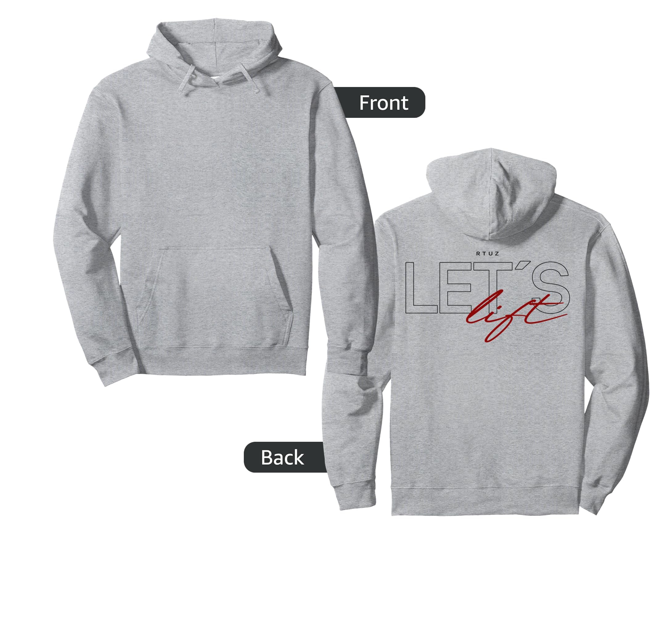 Fitness Y2K Workout Gym Training Back Yoga Hoodie - Graphic Print Unisex - T-Shirt, Sweatshirt, Hoodie