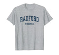Radford Virginia Va Varsity Sports Navy T-Shirt - Minimalist Print Unisex - T-Shirt, Sweatshirt, Hoodie