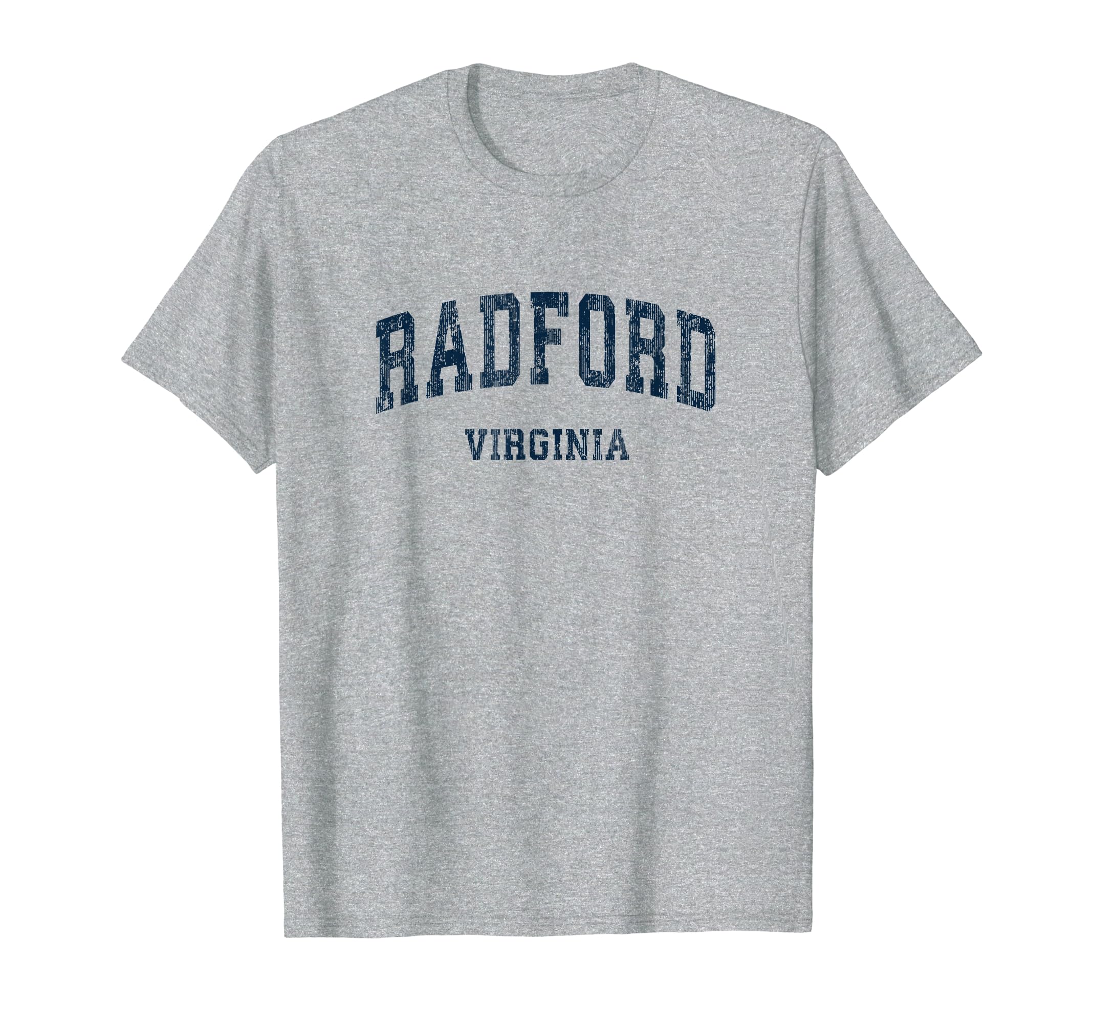 Radford Virginia Va Varsity Sports Navy T-Shirt - Minimalist Print Unisex - T-Shirt, Sweatshirt, Hoodie