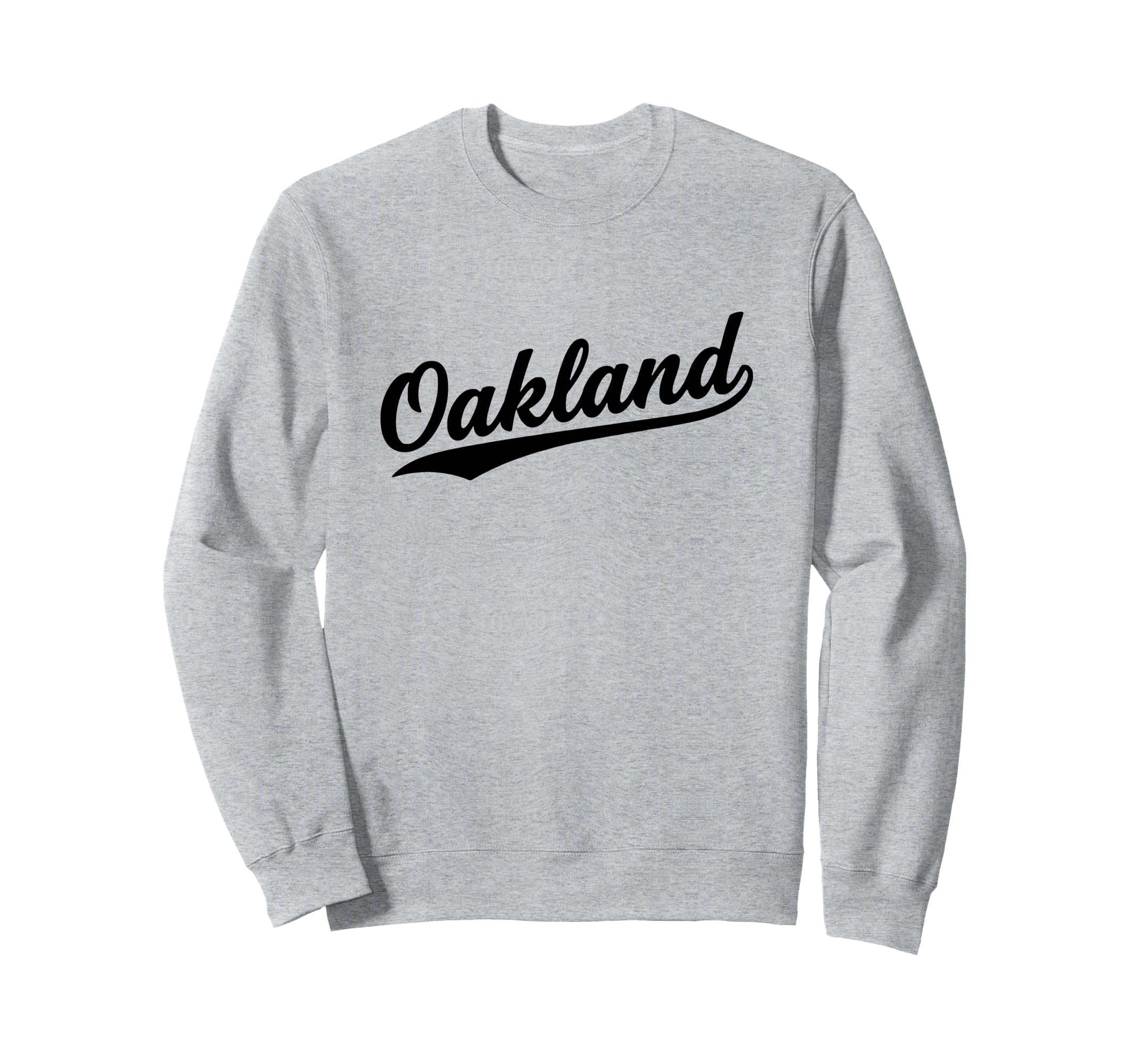 Oakland California Script 1970S Black Sweatshirt - Unique Graphic Unisex - T-Shirt, Sweatshirt, Hoodie