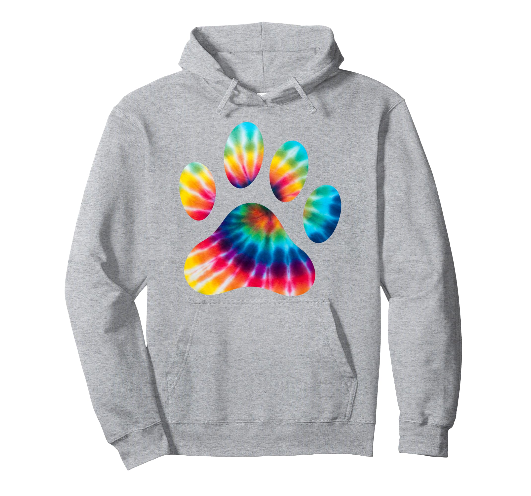 Funny Paw Tie Dye Psychedelic Hippie Hoodie - Aesthetic Graphic for Adults - T-Shirt, Sweatshirt, Hoodie