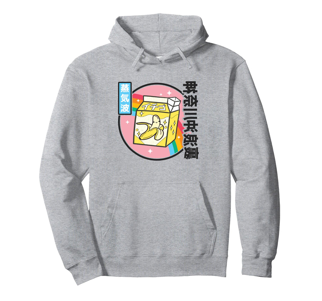 Banana Milk Rainbow Japan Otaku 80S Hoodie - Casual Everyday Wear Unisex - T-Shirt, Sweatshirt, Hoodie