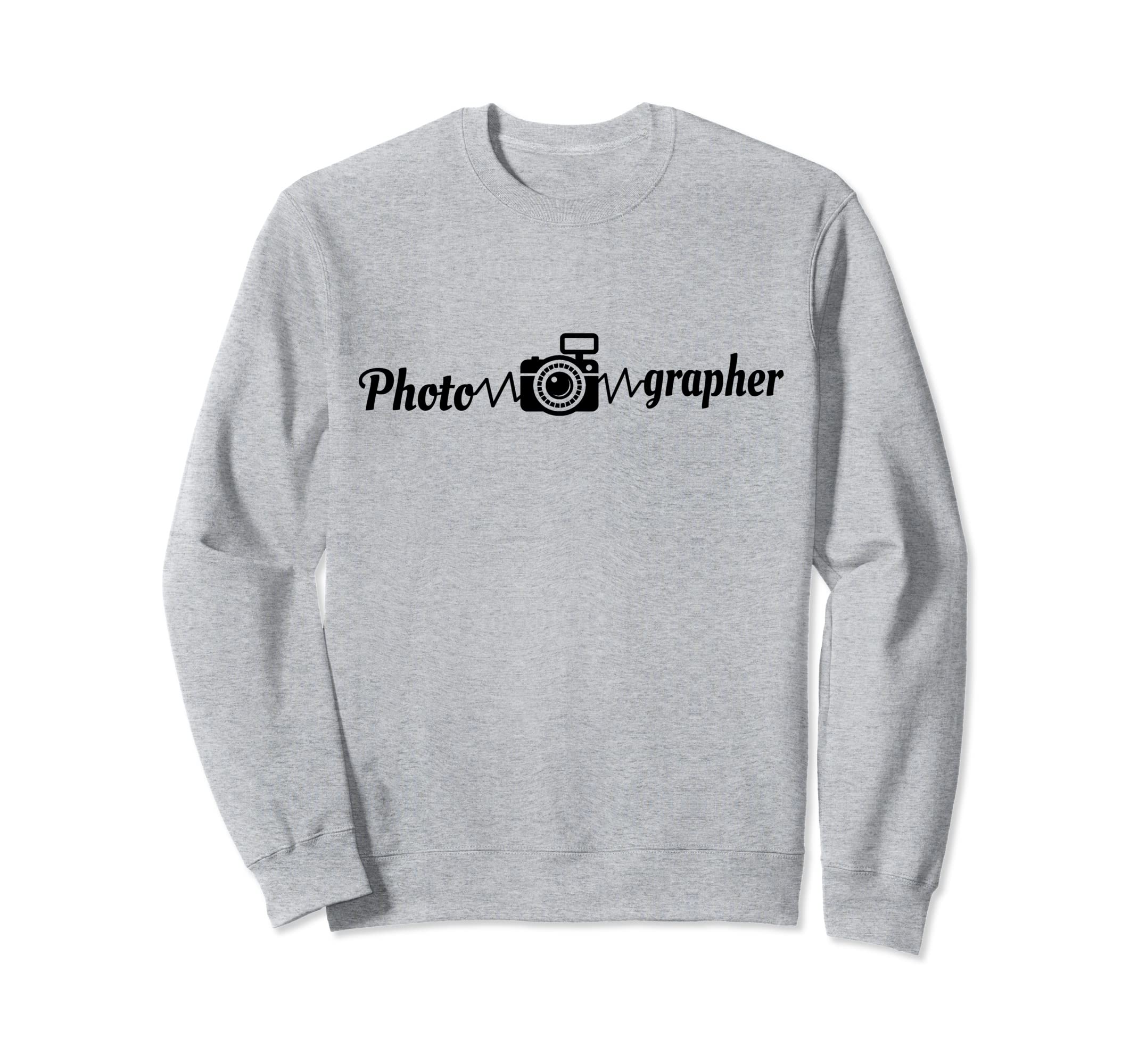 Photographer Heartbeat Photography Sweatshirt - Graphic Print for Adults - T-Shirt, Sweatshirt, Hoodie