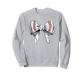 Baseball Coquette Bow Baseball Mom Fun Sweatshirt - Graphic Print Men Women - T-Shirt, Sweatshirt, Hoodie