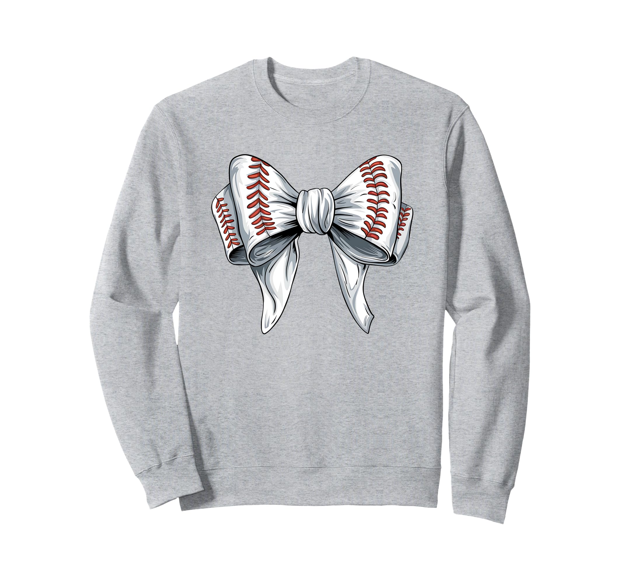 Baseball Coquette Bow Baseball Mom Fun Sweatshirt - Graphic Print Men Women - T-Shirt, Sweatshirt, Hoodie