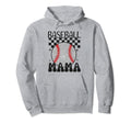 Baseball Mama Mothers Day Baseball Mom Hoodie - Unique Graphic for Adults - T-Shirt, Sweatshirt, Hoodie