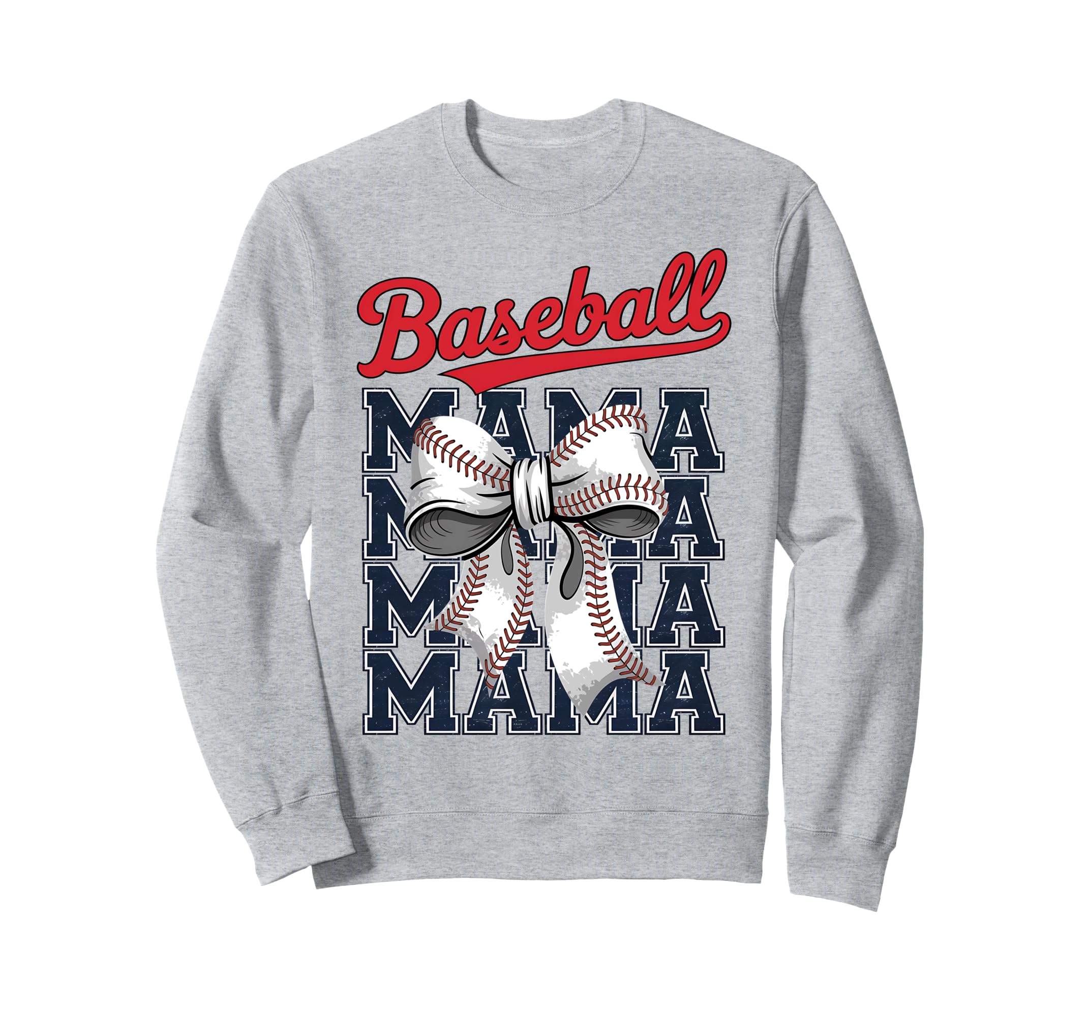 Baseball Mama Coquette Bow Game Day Sweatshirt - Trendy Graphic for Adults - T-Shirt, Sweatshirt, Hoodie