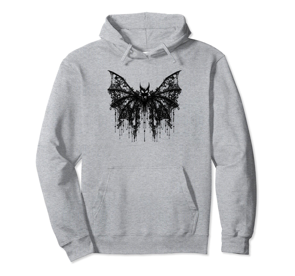 Bat Coquette Bow Halloween Bow Hoodie - Custom Art Print Men Women - T-Shirt, Sweatshirt, Hoodie